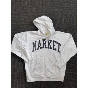 Market Arc Bubble Puff Print Y2K Hoodie Mens Sz Large‎